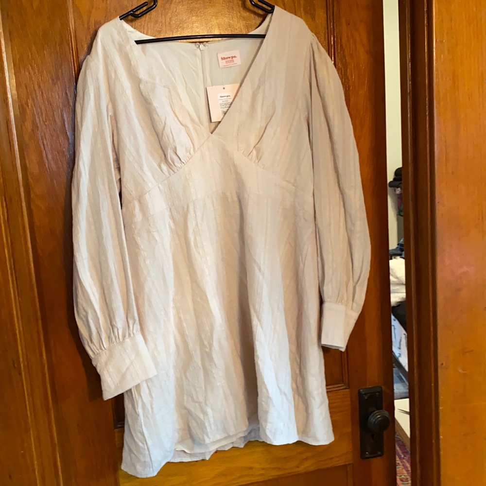 Tan mini dress